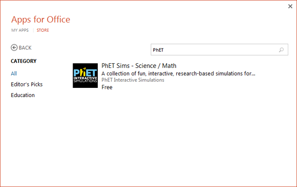 Phet Powerpoint-Add-in bietet kostenlose Wissenschaft & Math Simulationen