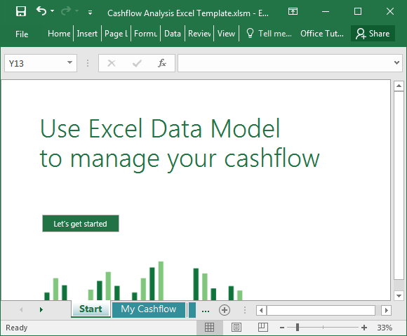 Cash-flow Analysis Excel-Vorlage