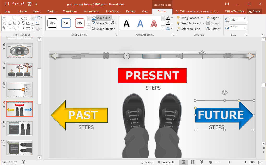 personalizați-trecut-prezent-viitor-slide-