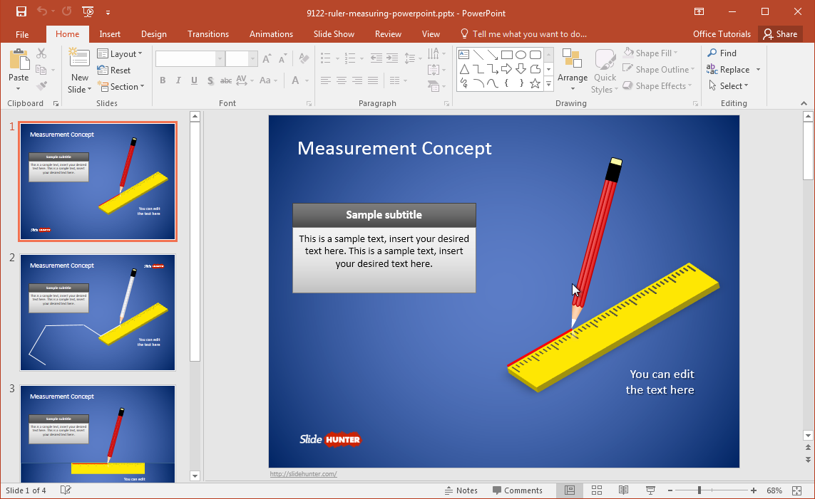 Geometrie-Powerpoint-Vorlage