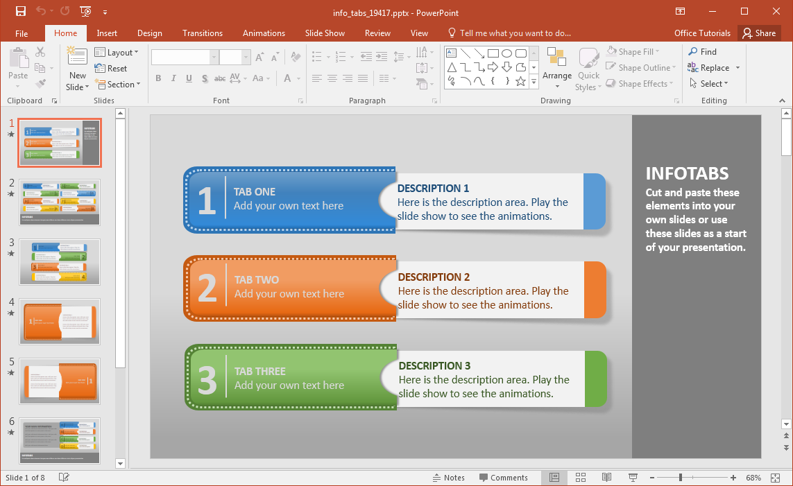 Как сделать кнопку домой в презентации powerpoint