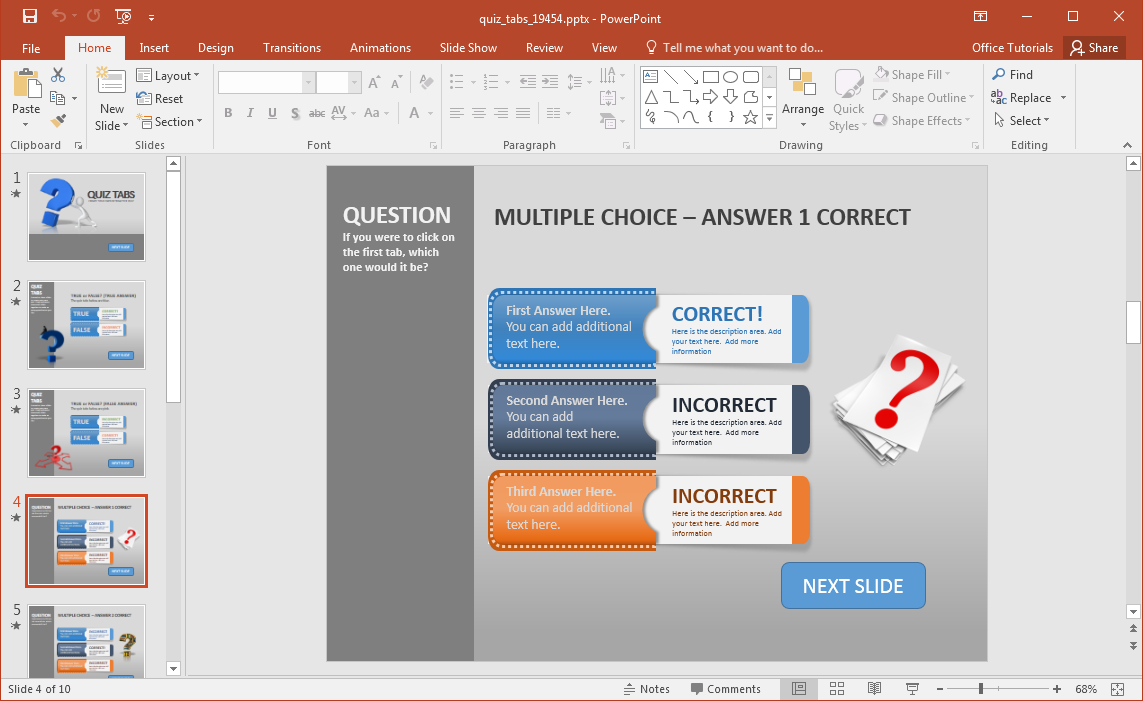 create-a-quizu-in-PowerPoint