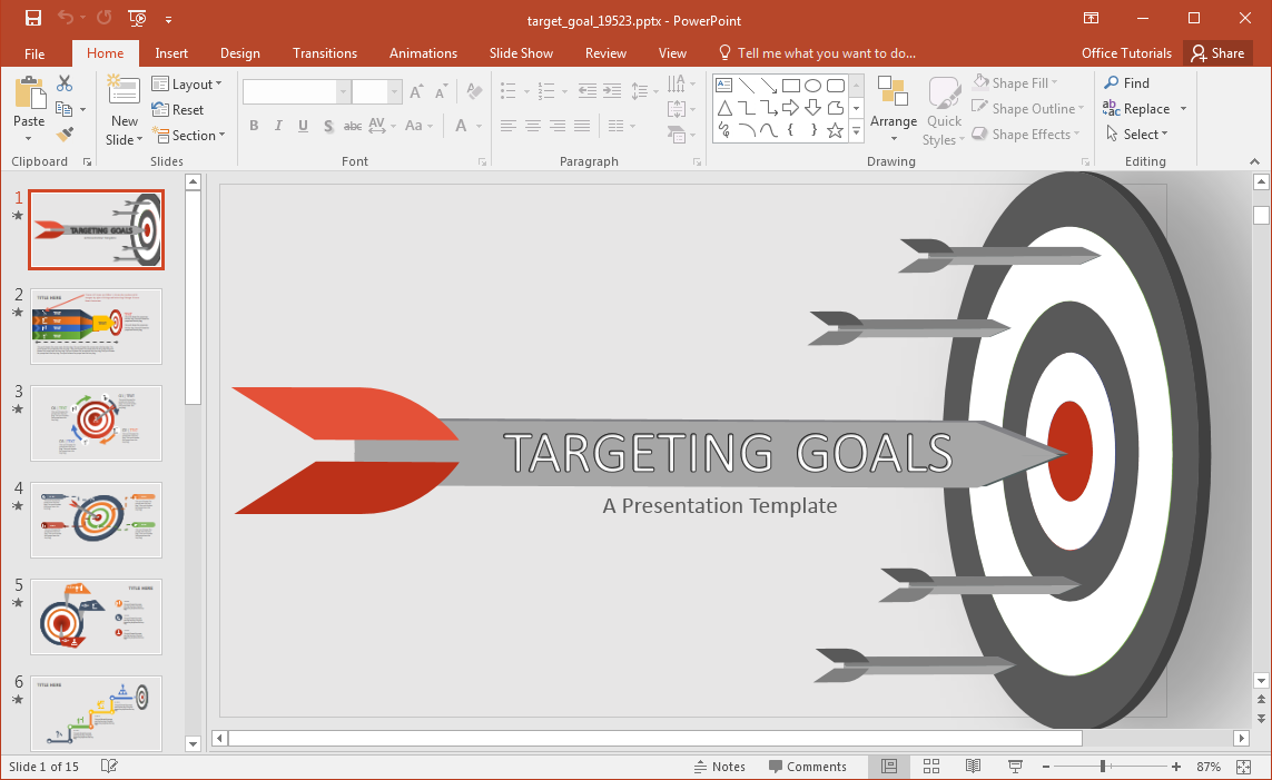 target-obiettivo-powerpoint-template