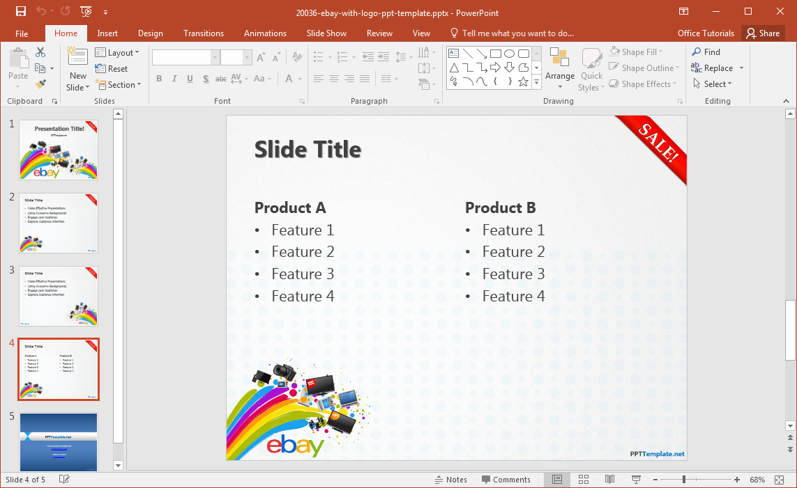 Ebay-презентация-шаблон