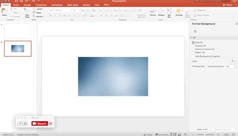 Utilizați un ecran de imagine completă în PowerPoint