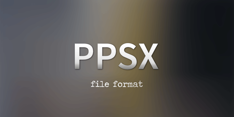 format de fichier ppsx