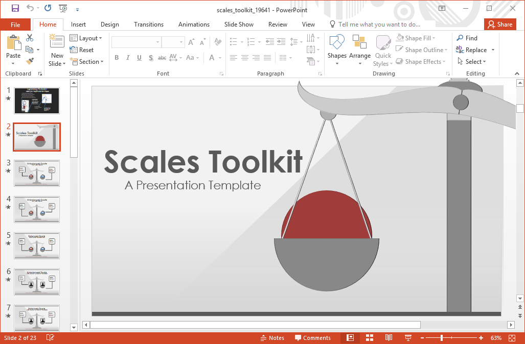 scale-powerpoint-template