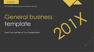 Yellow and black business PowerPoint templates