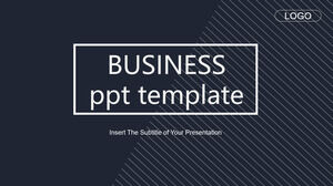 Black minimalist business PowerPoint Templates