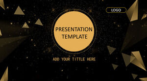 Black Gold Business PowerPoint Templates