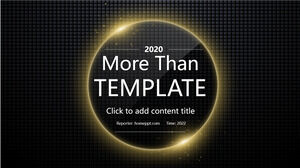 Black Gold Magazine style PowerPoint Templates