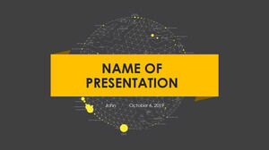 Черный и желтый Шаблоны презентаций PowerPoint