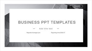 Modelos de PowerPoint de negócios preto e branco