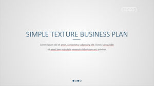 Modèles PowerPoint de plan d'affaires à texture simple
