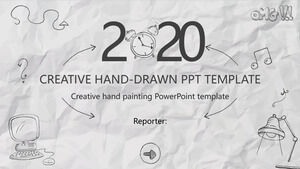Plantillas creativas de PowerPoint para pintar a mano