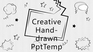 Șabloane creative PPT pictate manual