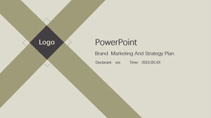 Markenmarketing und Strategieplan PowerPoint