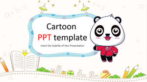 卡通熊貓的PowerPoint模板