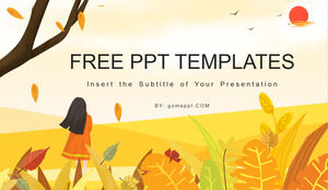 Template PPT gaya ilustrasi gratis