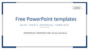Minimalistische Thesenverteidigung PowerPoint-Vorlagen