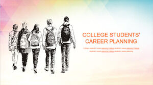 College Students Career Planning PowerPoint Template