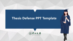 Modelo de PPT para defesa de tese de estudantes universitários