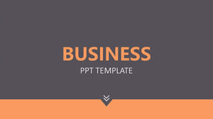 Orange and Gray Business PowerPoint Templates