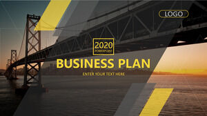 Cross-sea Bridge Business PowerPoint Templates