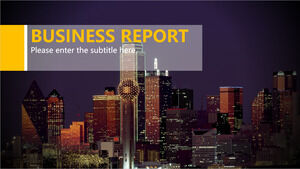 City Night Business Powerpoint-Vorlagen