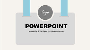 Template PowerPoint multifungsi datar