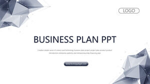 Slides de plano de negócios de tecnologia eólica