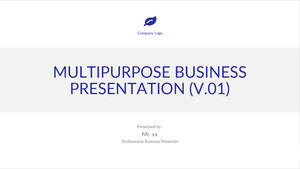 Șabloane PowerPoint de afaceri minimaliste europene și americane