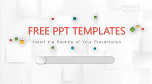 Șabloane PowerPoint de afaceri în stil 3D color