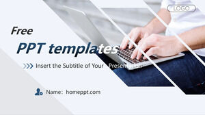 Simple job search theme PowerPoint templates