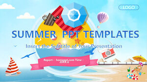 Summer Seaside Business PowerPoint Templates