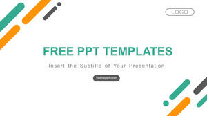 Simple slash background business PowerPoint templates