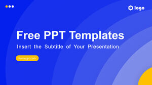 Powerpoint-Vorlagen für Business-PowerPoint-Vorlagen mit blauem Farbverlauf