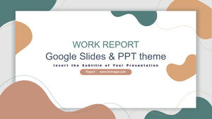 Dynamic work report PPT templates