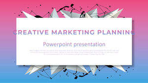 Szablon PowerPoint dla kreatywnego planu marketingowego