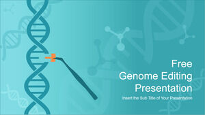 Plantilla de PowerPoint para temas médicos de la terapia génica