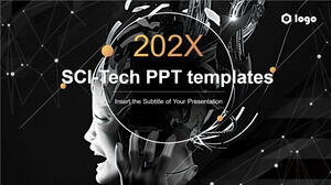 Modèles de présentation PPT de technologie AI