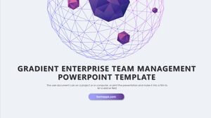 Gradient Enterprise Team Management PPT-Vorlage