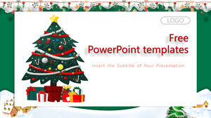 Modèles PowerPoint de sapin de Noël