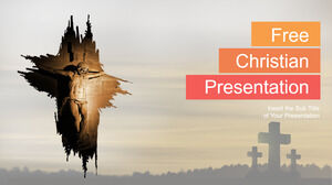 PowerPoint template for the Christian theme of Jesus