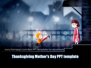 عيد الشكر قالب PPT عيد الأم