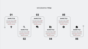 선형 지그재그 PowerPoint 템플릿