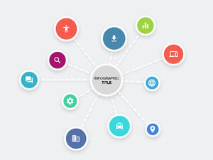 Icon-Center-Link-PowerPoint-템플릿