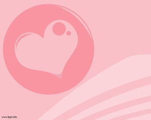 Pinky Aşk PowerPoint Şablon