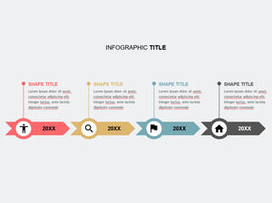 Orizzontale-Timeline-Processo-Modelli PowerPoint