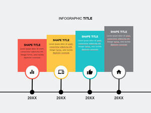 Timeline-Increase-Quadrangle-PowerPoint-テンプレート